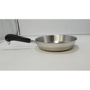 Vintage Revere Ware 1801 Tri-Ply Stainless Steel Disk Bottom 9" Fry Pan No Lid